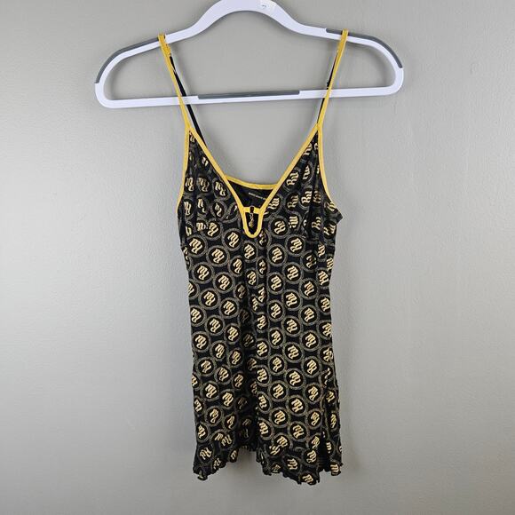 Vintage Rocawear Y2K Logo Slip Dress Monogram Nightie Streetwear Coquette - Picture 1 of 7